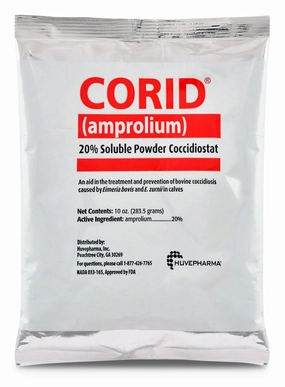 CORID (Amprolium 20%) Soluble Powder, 10 oz sheep feed sheep mineral sheep hay sheep pellets sheep salt block