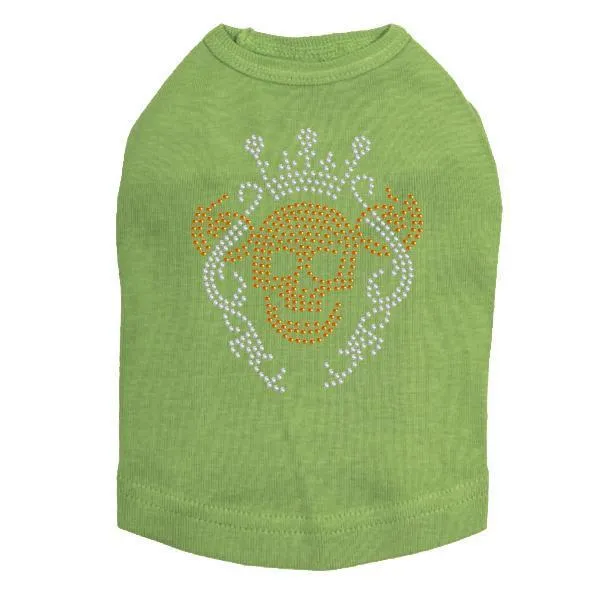 Crown Skull Rhinestone Dog Tank