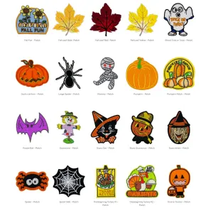 Custom Denim Dog Jacket Patches - Halloween, Thanksgiving & Fall treats for dogs dog biscuits dog reward treats organic dog snacks natural dog biscuits