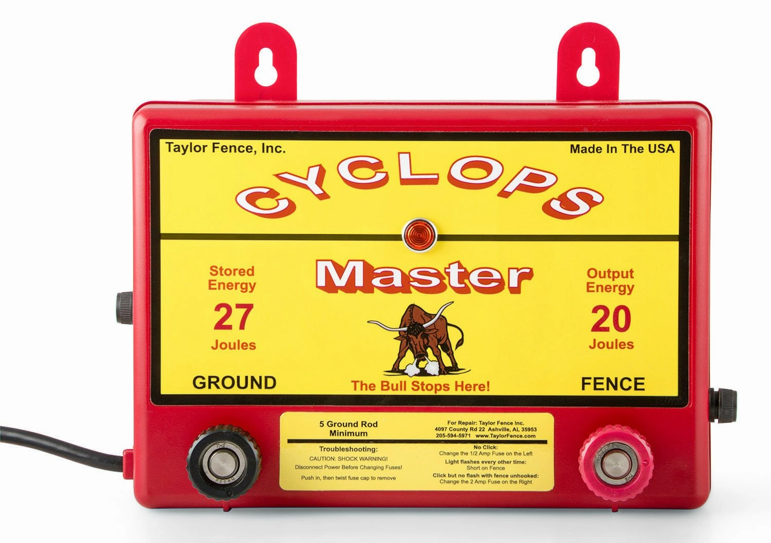 Cyclops Master 20 Joule AC Fence Charger grooming tools dog brush cat nail clipper pets shampoo pet trimmer