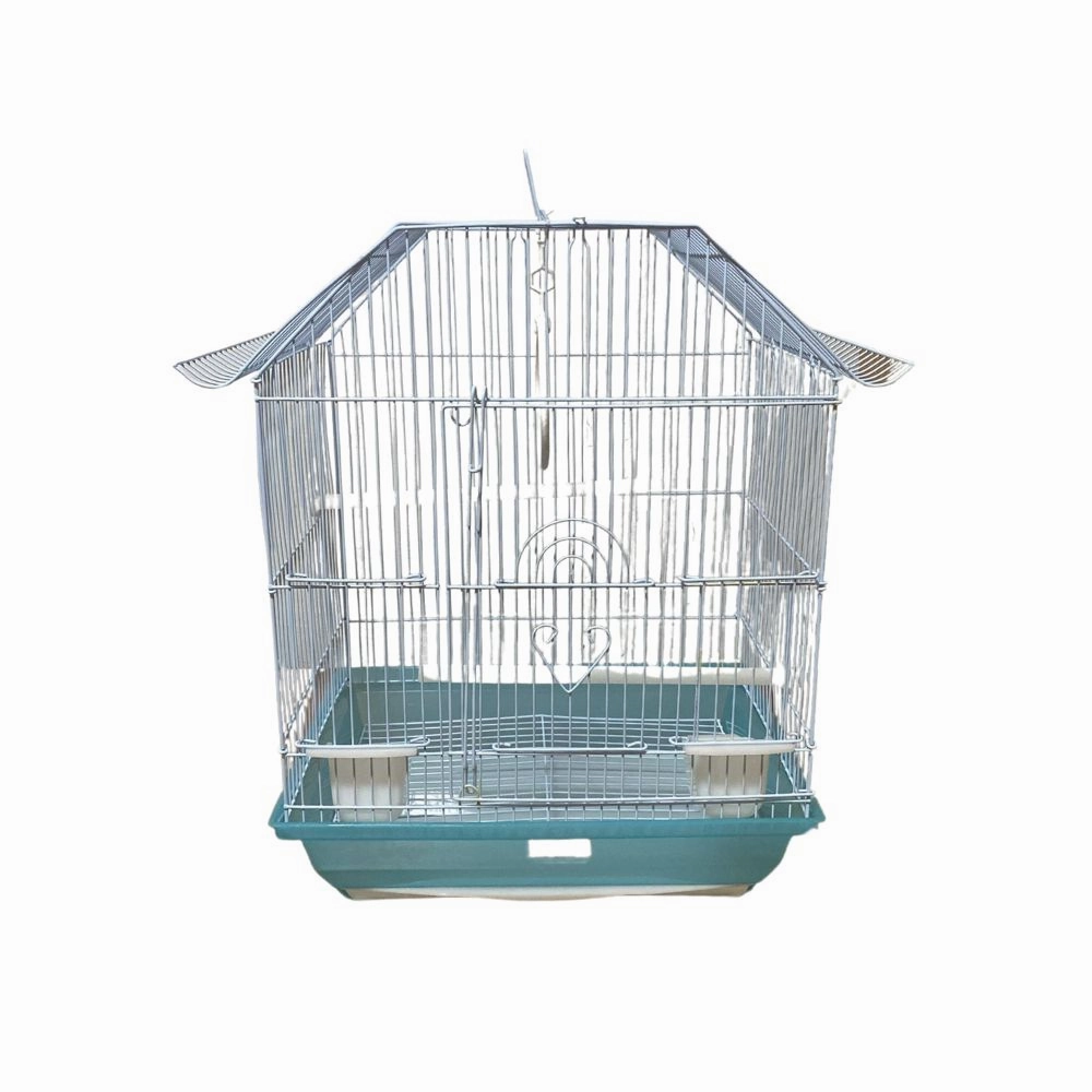 CYH Bird Cage House Roof (L 33cm x W 27cm x H 45cm) - Blue puppy starter kit puppy crate puppy collar puppy pee pad puppy food