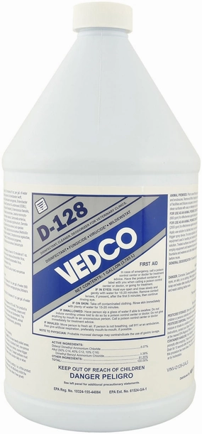 D-128 Disinfectant, gallon cat grooming cat shampoo cat conditioner cat comb cat grooming glove