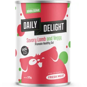 Daily Delight Savory Lamb And Veggy Canned Dog Food 375g canned dog food wet dog food grain free dog food dog food with gravy beef dog food