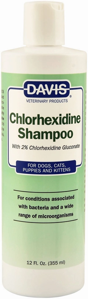 Davis Chlorhexidine (2%) Pet Shampoo for Dogs and Cats cat grooming cat shampoo cat conditioner cat comb cat grooming glove