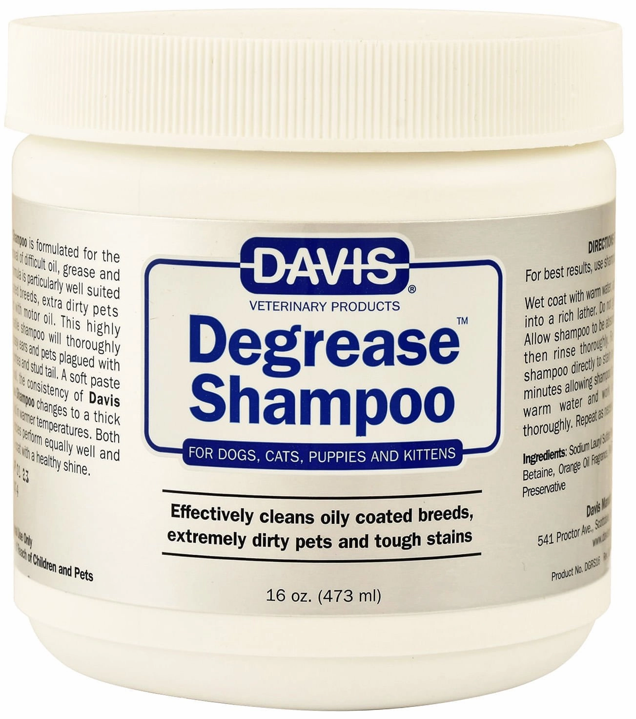 Davis Degrease Shampoo cat grooming cat shampoo cat conditioner cat comb cat grooming glove