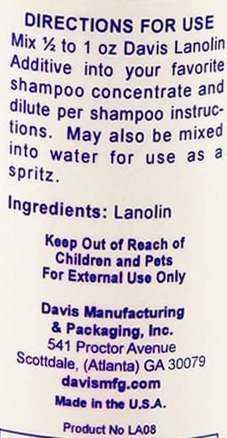 Davis Lanolin Additive, 8 oz