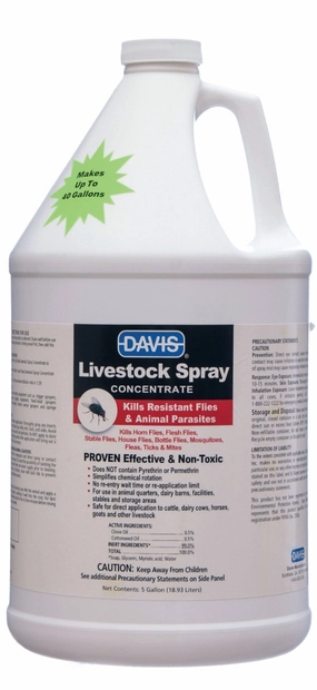 Davis Livestock Fly Spray, Concentrate, Gallon wet cat food canned food for cats gravy cat cans soft texture cat food wet pouches