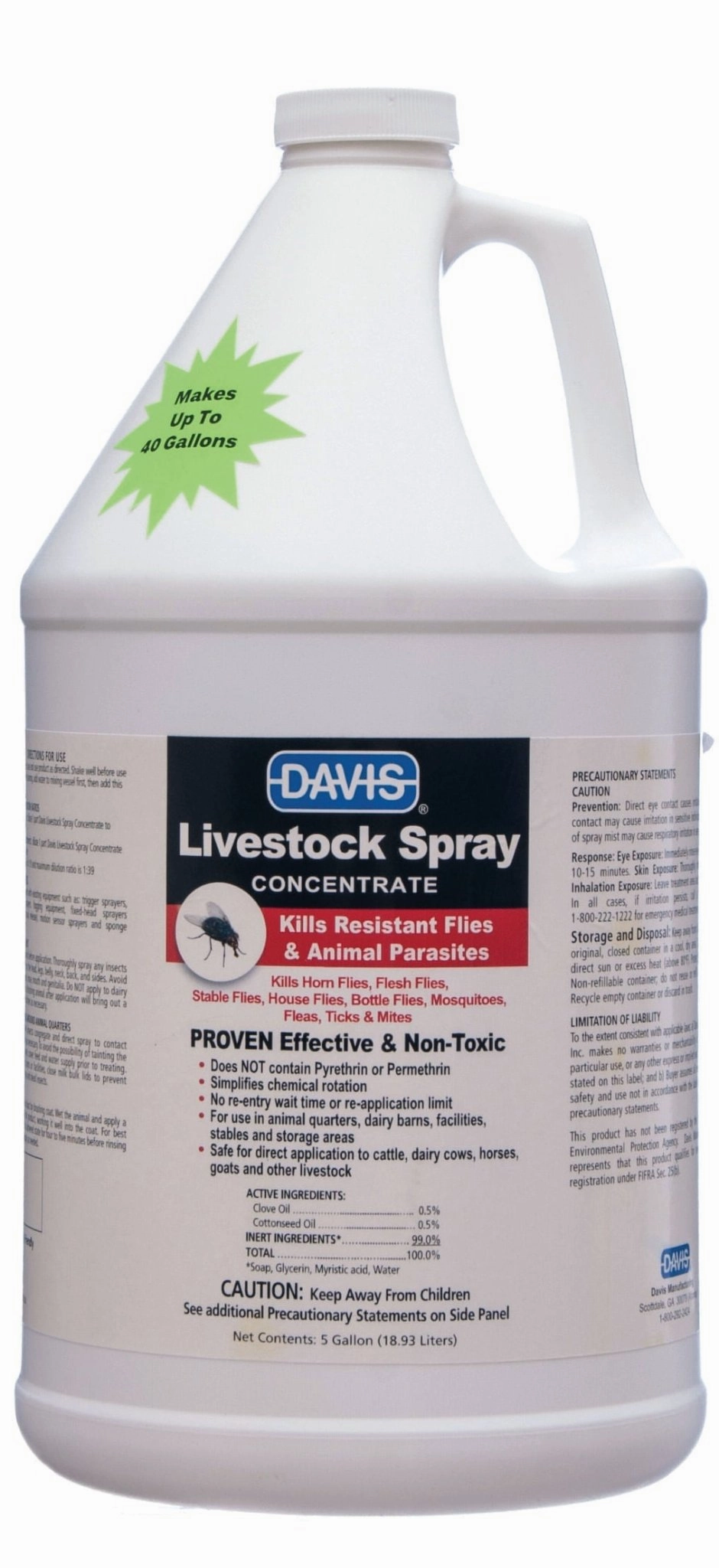 Davis Livestock Fly Spray, Concentrate, Gallon wet cat food canned food for cats gravy cat cans soft texture cat food wet pouches