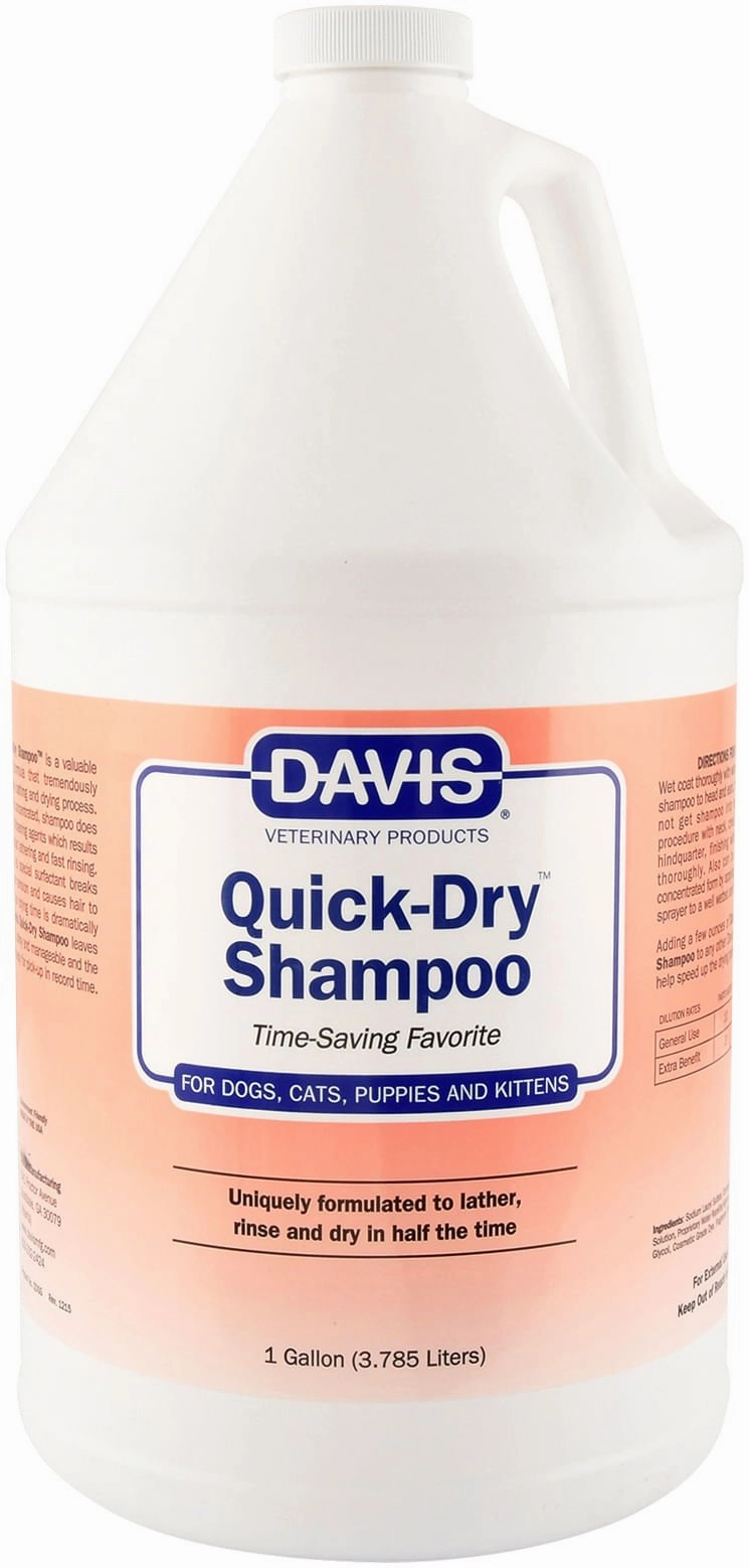 Davis Quick-Dry Shampoo, Gallon cat grooming cat shampoo cat conditioner cat comb cat grooming glove