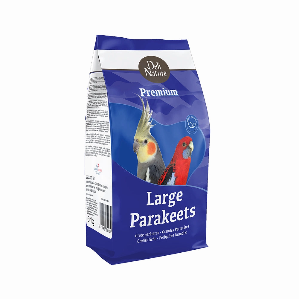 Deli Nature Premium for Large Parakeets 1kg bird cage parrot food bird toys bird perch bird treats