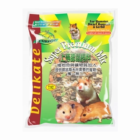 Delikate Super Premium Mix for Hamster, Dwarf Hamster and Gerbil 2.3kg cat vitamins cat digestive aid cat immune support cat joint supplement cat skin supplement