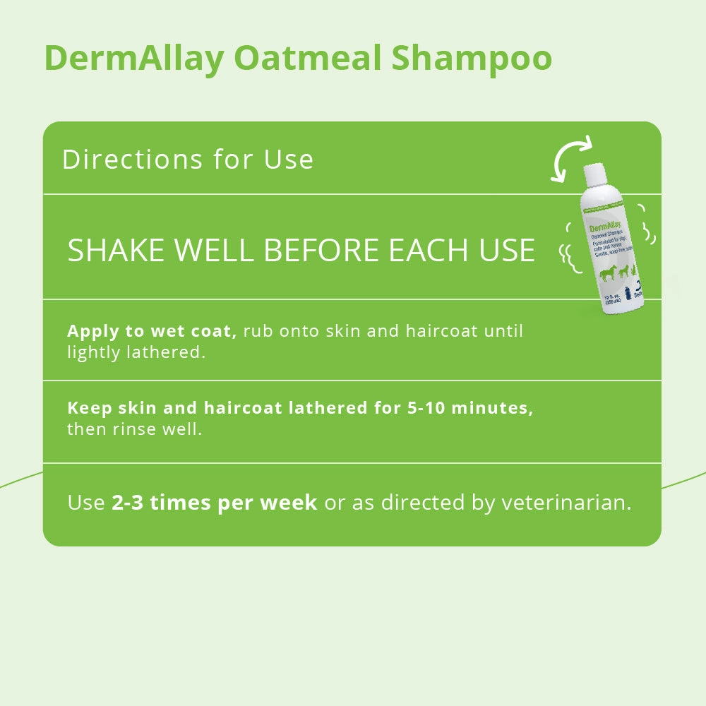 DermAllay Oatmeal Shampoo for Dogs, Cats & Horses
