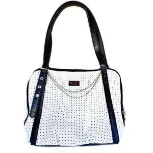 Diamond Cut Dog Carrier White dog bowtie leather collar dog charm dog party wear dog scarf set