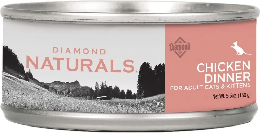 Diamond Naturals Chicken Dinner Adult & Kitten Formula Canned Cat Food cat calming diffuser cat stress relief anxiety cat treats cat relaxing spray pet mood aid