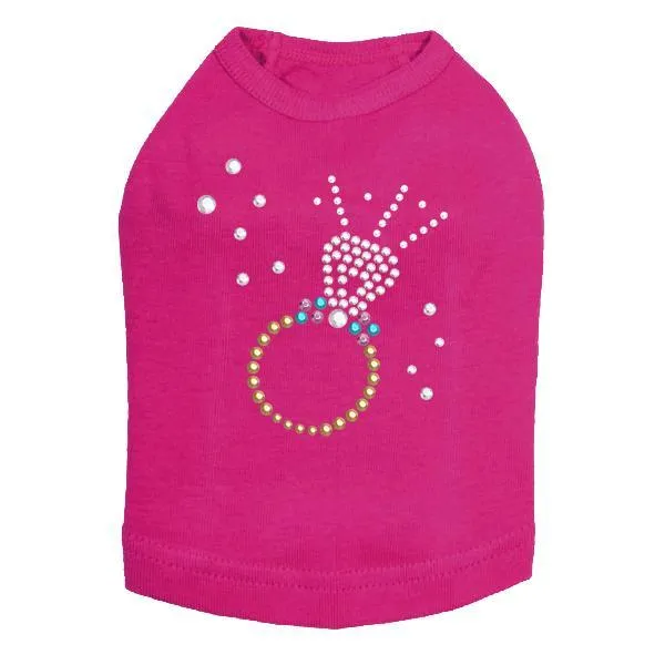 Diamond Ring Rhinestone Dog Tank