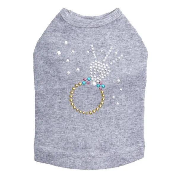 Diamond Ring Rhinestone Dog Tank