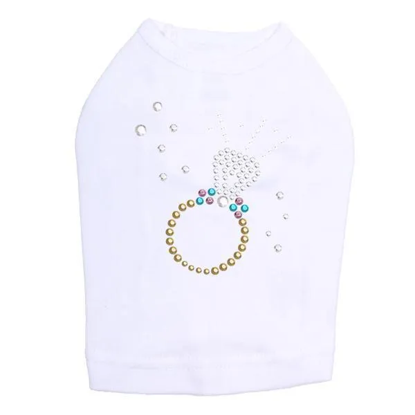 Diamond Ring Rhinestone Dog Tank