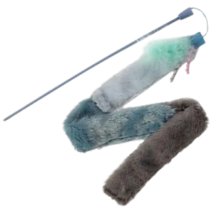 digPETS Instincts by Smarty Kat Secret Swinger Extra Long Breakaway Plush Wand Cat Toy W/ HappyNip Silvervine & Catnip cat toys interactive cat toys cat teaser wand cat balls cat laser pointer