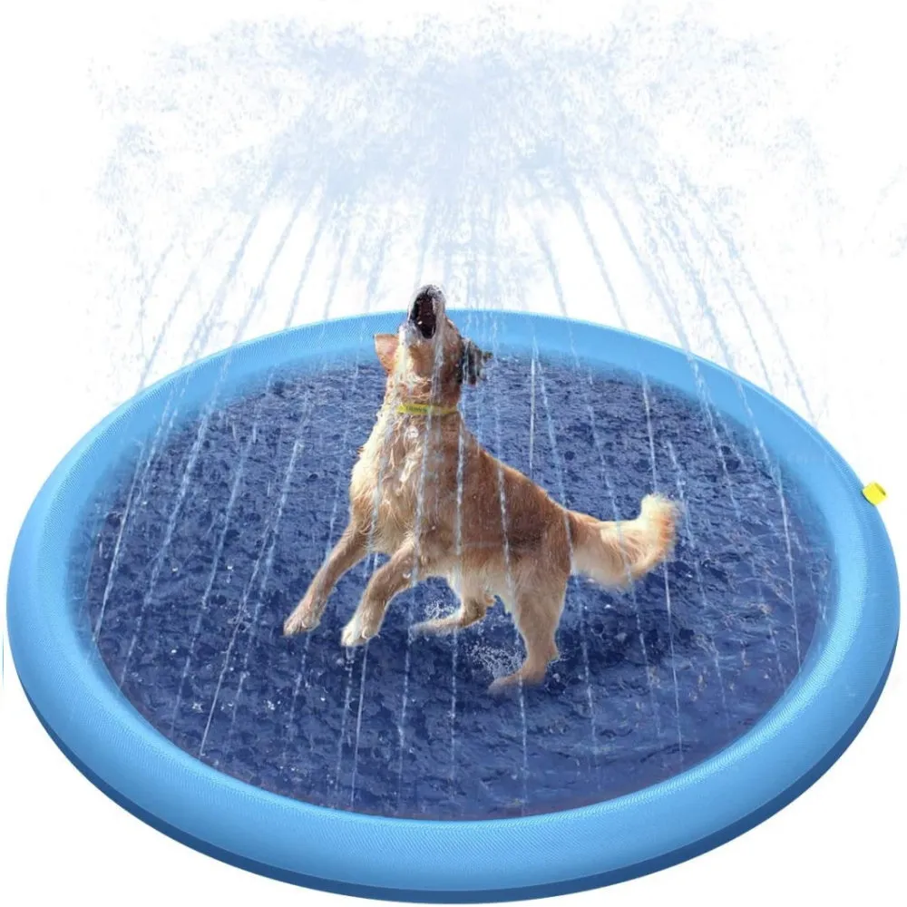 Dog Sprinkler Splash Mat dog toys indestructible dog toys dog tug toys dog plush chew resistant toy