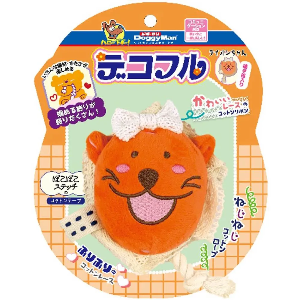 DoggyMan Rope Plush Dog Toy (Lion) dog puzzle toy dog slow feeder dog treat ball dog brain toy dog feeder toy