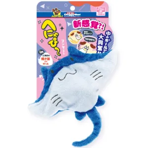 DoggyMan Squeaky Plush Dog Toy (Manta Ray) dog puzzle toy dog slow feeder dog treat ball dog brain toy dog feeder toy