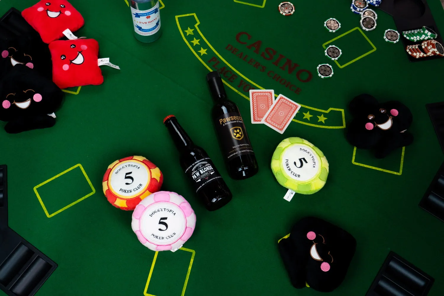 DoggyTopia Poker Club - Poker Chips Dog Toy Green