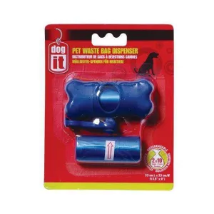 Dogit Pet Waste Bag Dispenser Blue 2 Rolls / 10 Bags dog training treats training clicker crate training set travel bowl portable water bottle