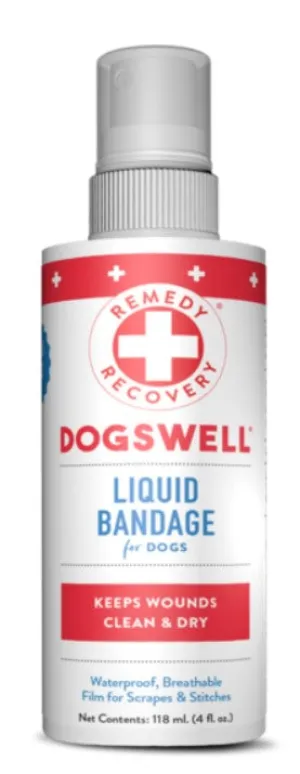 Dogswell Remedy & Recovery Liquid Bandage for Dogs & Cats 4oz Bottle pig feed piglet nutrition pig food pellets pig vitamins pig treats
