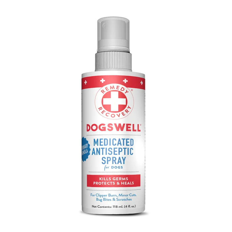 Dogswell Remedy & Recovery Medicated Antiseptic Spray for Dogs & Cats 4oz Bottle pig feed piglet nutrition pig food pellets pig vitamins pig treats