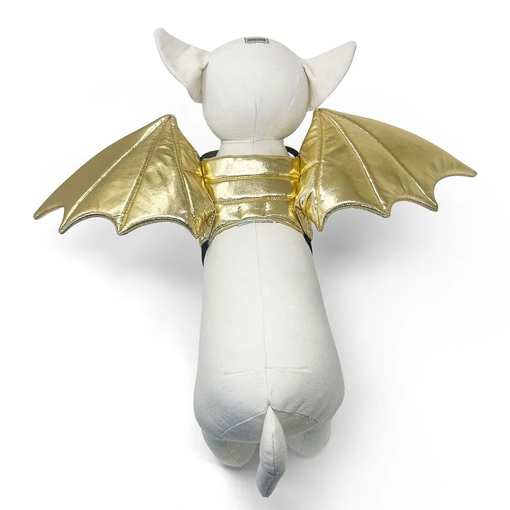 Dragon Wings Dog Costume Gold