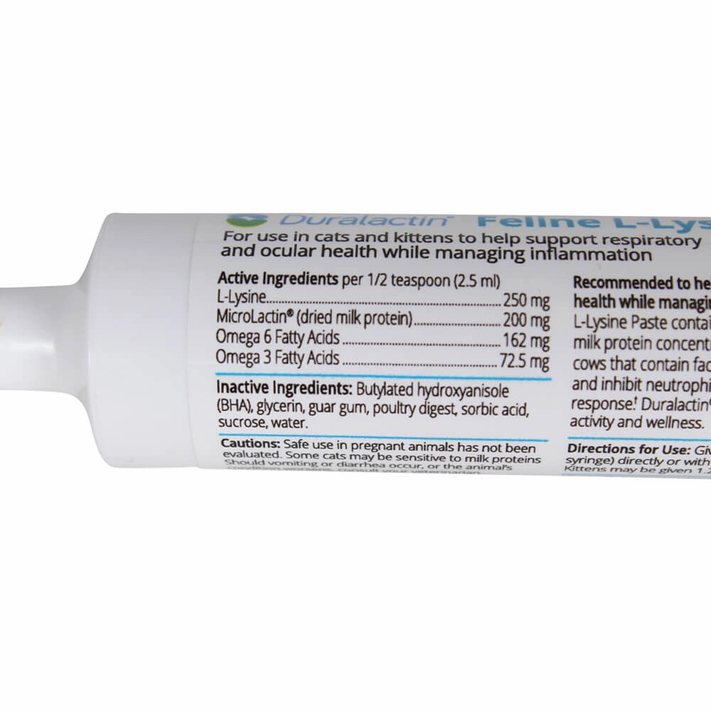 Duralactin Feline L-lysine, 32.5 ml Syringe