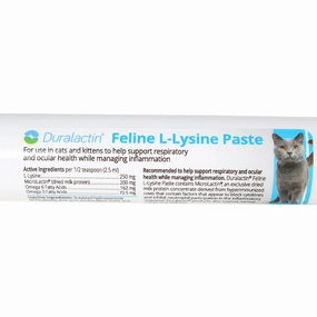 Duralactin Feline L-lysine, 32.5 ml Syringe cat climbing tree cat hammock cat steps cat grooming kit cat safety gate