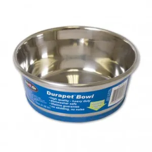 Durapet OurPets Premium Rubber-Bonded Stainless Steel Bowl - 12oz (0.75pt) dog pain relief hip joint supplement senior dog care pet arthritis aid dog skin supplement