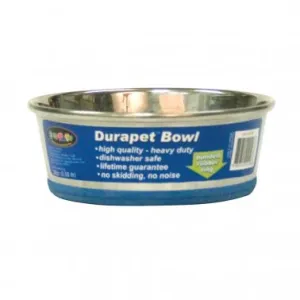 Durapet OurPets Premium Rubber-Bonded Stainless Steel Bowl - 20oz (1.2pt) dog pain relief hip joint supplement senior dog care pet arthritis aid dog skin supplement