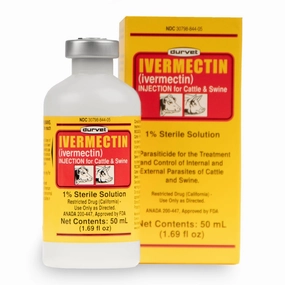 Durvet 1% Ivermectin Injection, Cattle and Swine Dewormer multi-pet food pet bundle kits pet care sets pet health combos pet treat packs