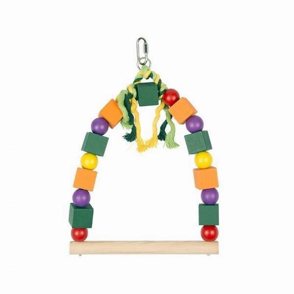 Duvo Birdtoy Colorful Birdswing 20cm x 29cm bird cage parrot food bird toys bird perch bird treats