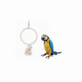 Duvo Birdtoy Parrot White Ring Swing 30cm Diameter bird cage parrot food bird toys bird perch bird treats