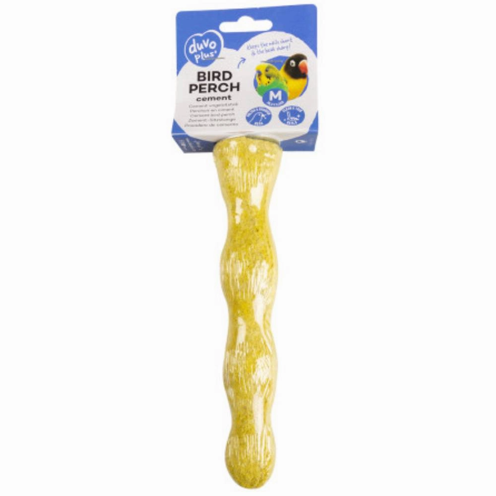 Duvo Laroy Cement Bird Perch M 20.5cm x 3.5cm x 3.5cm bird cage parrot food bird toys bird perch bird treats