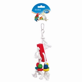 Duvo Laroy Rope With Colour Cubes 23cm bird cage parrot food bird toys bird perch bird treats
