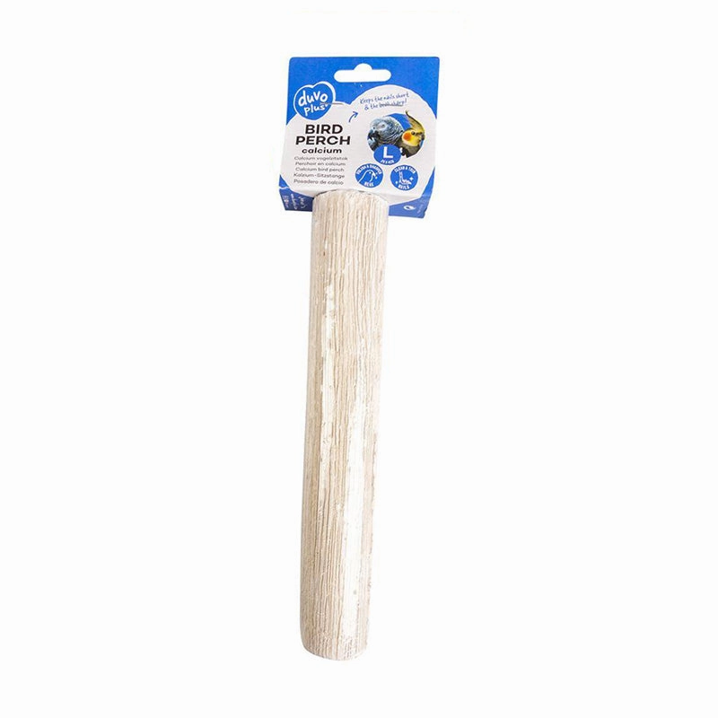 Duvo Plus Calcium Bird Perch White L 25cm x 4cm bird cage parrot food bird toys bird perch bird treats