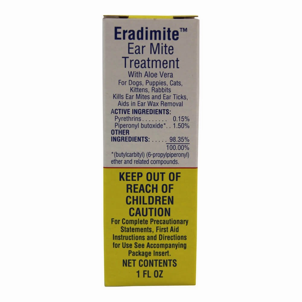Ear Mite Treatment for Dogs, Puppies, Cats, Kittens and Rabbits, 1 fl oz plush dog toys fluffy dog toy dog cuddle toy dog toy set stuffed toy for dogs