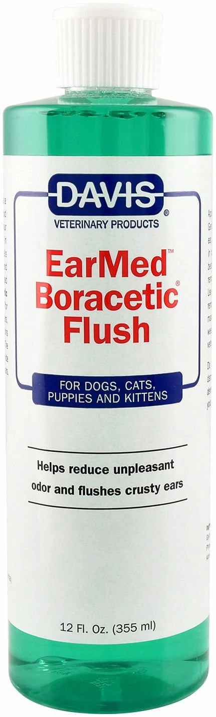 EarMed Boracetic Ear Flush cat grooming cat shampoo cat conditioner cat comb cat grooming glove