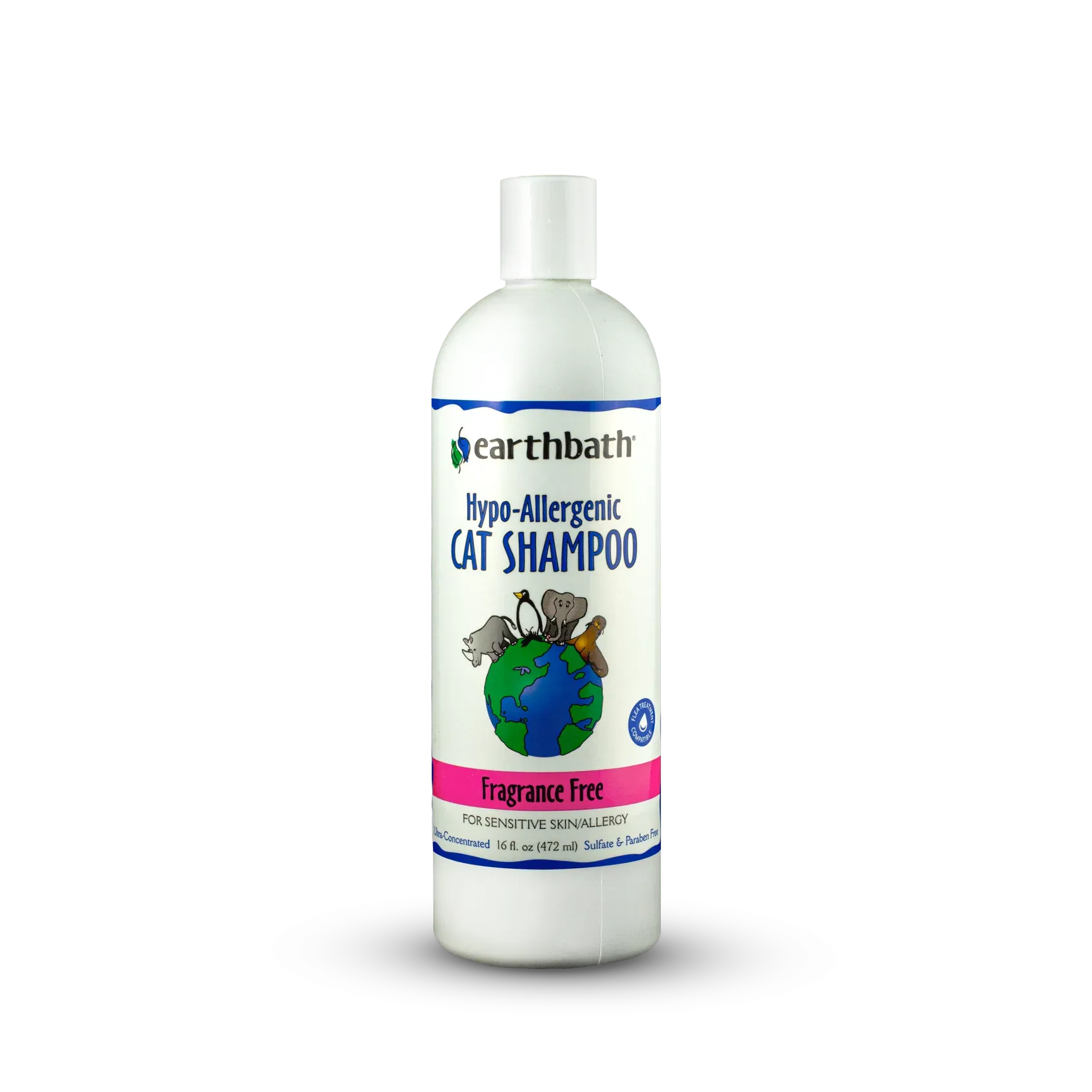 Earthbath Cat Shampoo - Fragrance Free Hypo-Allergenic - 16oz Bottle cat toys interactive cat toys cat teaser wand cat balls cat laser pointer
