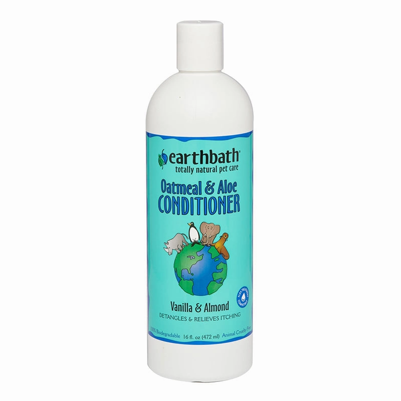 Earthbath Oatmeal & Aloe Conditioner - Vanilla & Almond 16oz puppy starter kit puppy crate puppy collar puppy pee pad puppy food