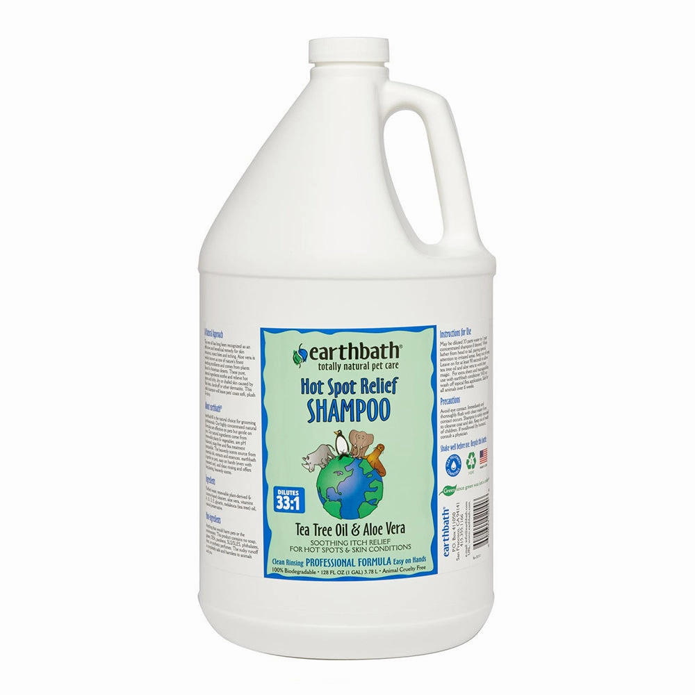 Earthbath Tea Tree & Aloe Vera Shampoo 1G puppy starter kit puppy crate puppy collar puppy pee pad puppy food