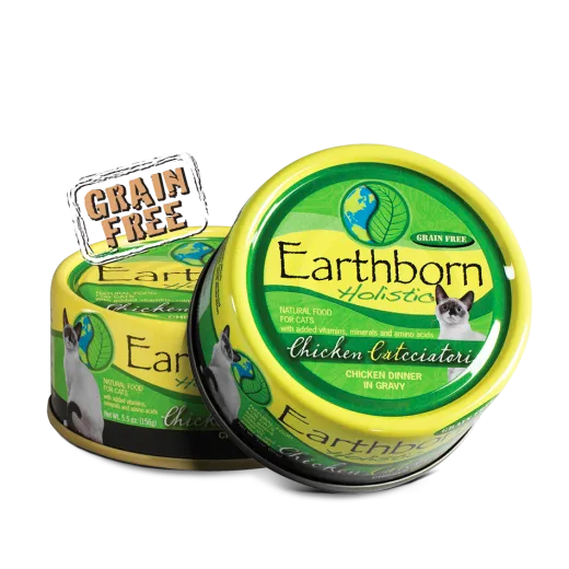 Earthborn Cat Grain Free Chicken Catcciatori Wet Cat Food cat supplies cat house cat tree cat feeder cat collar