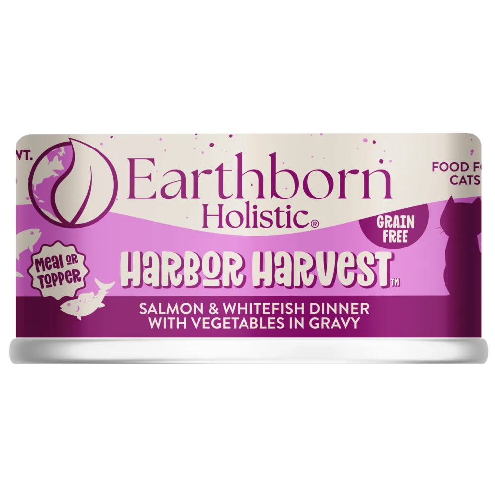 Earthborn Holistic Harbor Harvest Grain Free Canned Cat Food cat calming diffuser cat stress relief anxiety cat treats cat relaxing spray pet mood aid