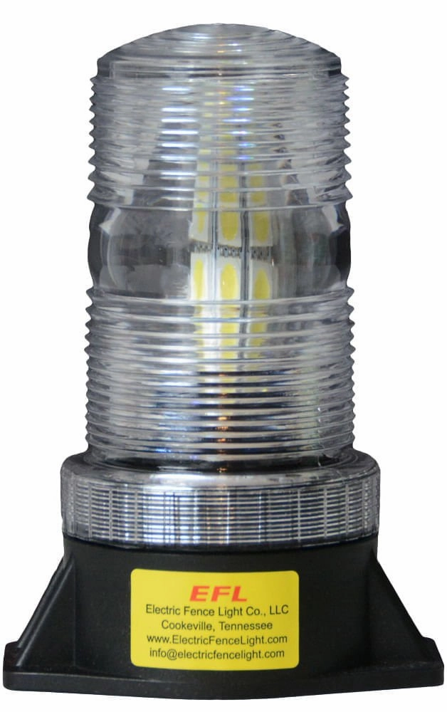 Electric Fence Light with LED Bulb