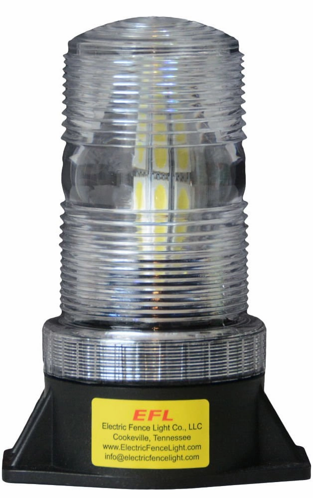 Electric Fence Light with LED Bulb