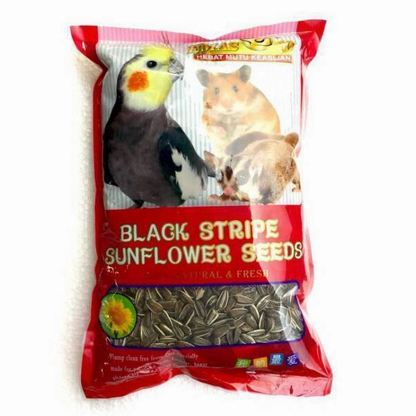 Emas 10 Black Stripe Sunflower Seeds 1kg bird cage parrot food bird toys bird perch bird treats